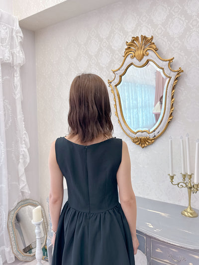Black Ribbon Dress