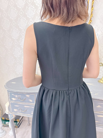 Black Ribbon Dress