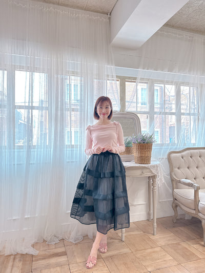 Sheer Black Skirt