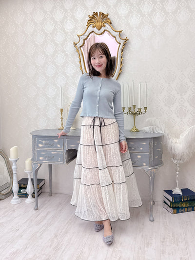 Bicolor Lace Skirt