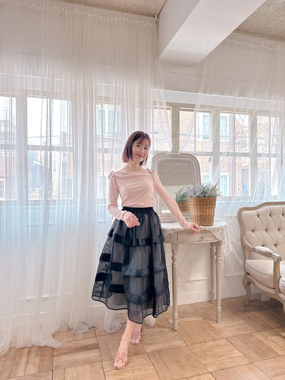 Shoulder Ribbon Knit