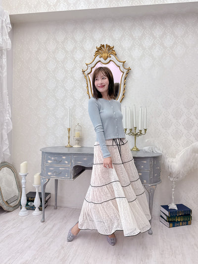 Bicolor Lace Skirt