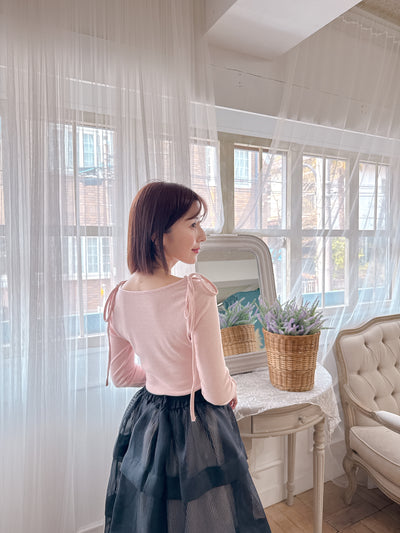 Shoulder Ribbon Knit