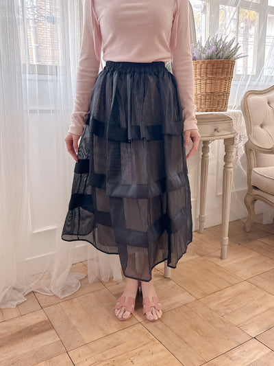 Sheer Black Skirt