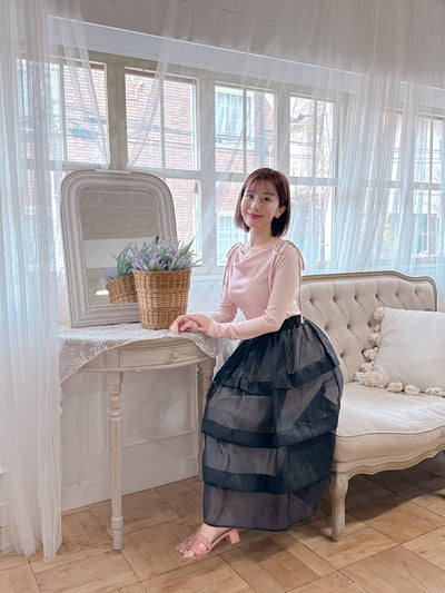 Sheer Black Skirt