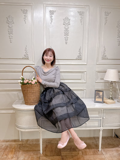 Sheer Black Skirt