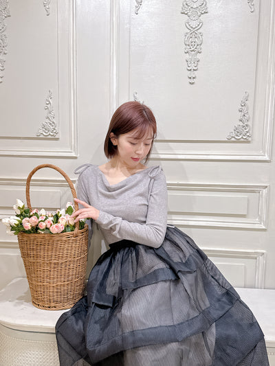 Shoulder Ribbon Knit