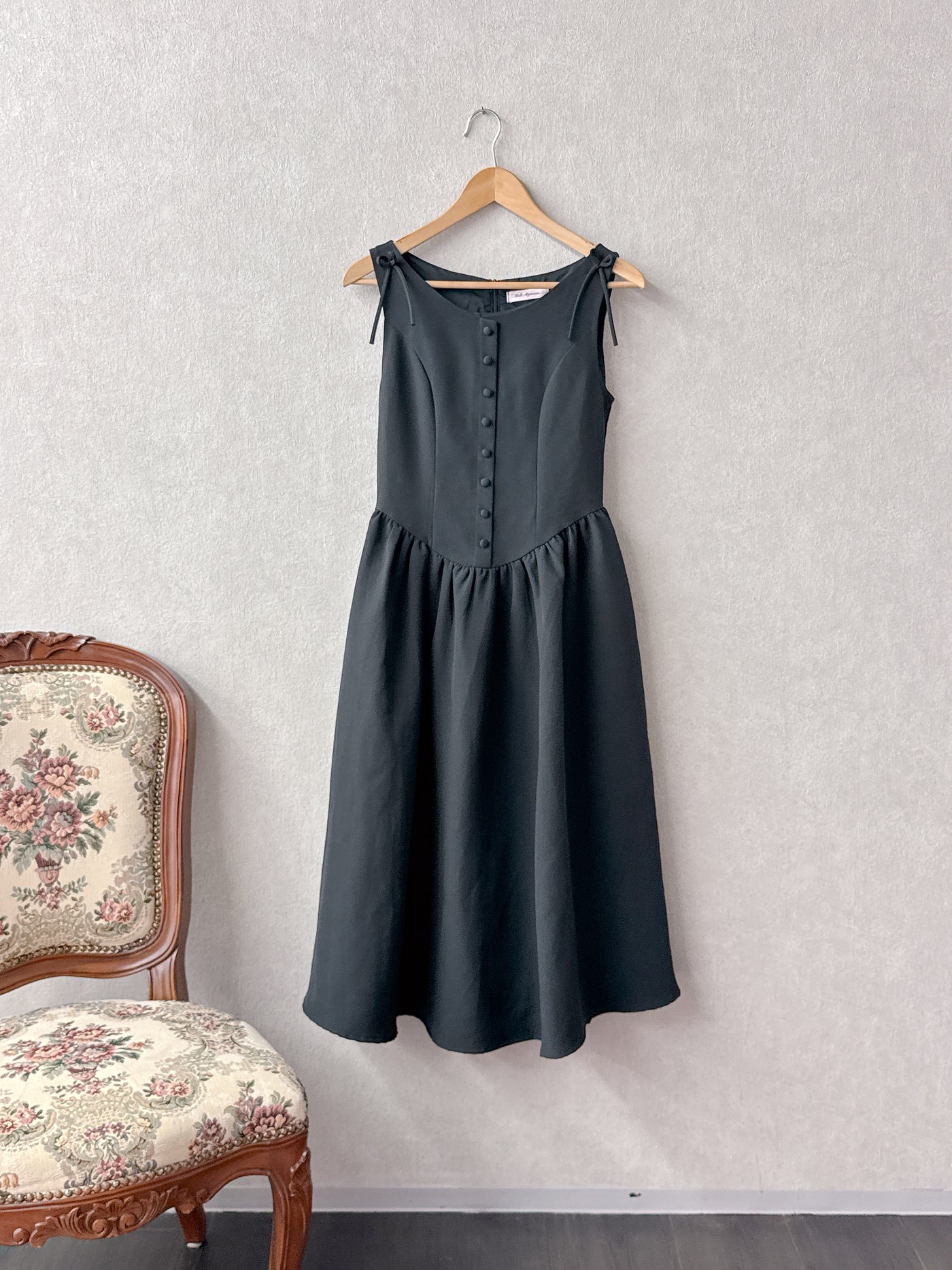Black Ribbon Dress