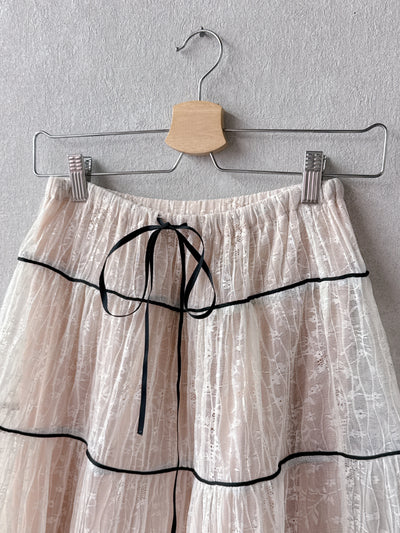 Bicolor Lace Skirt