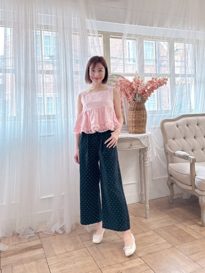 Dot Denim Pants