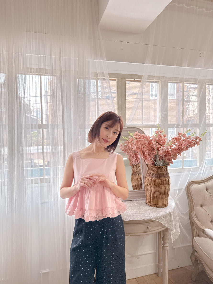 Frill Crop Blouse