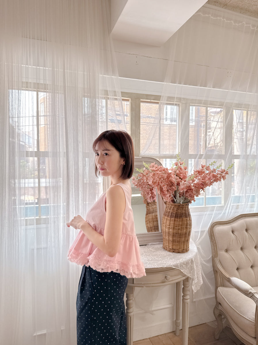 Frill Crop Blouse