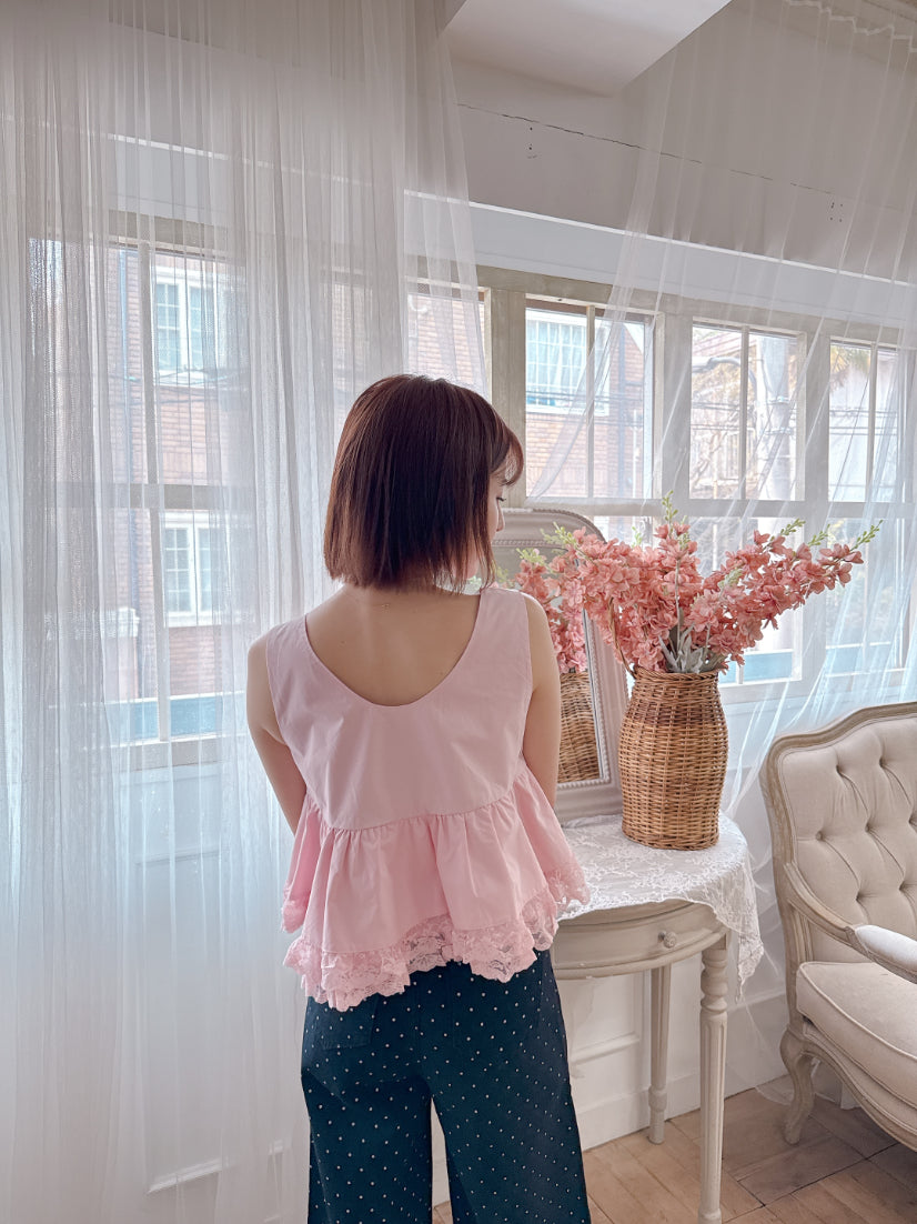 Frill Crop Blouse