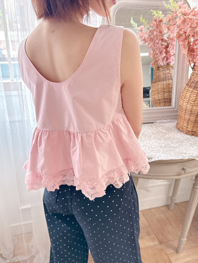 Frill Crop Blouse