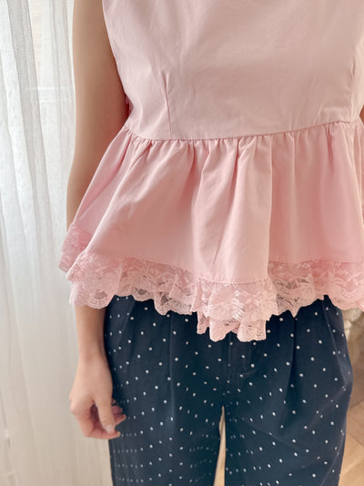 Frill Crop Blouse