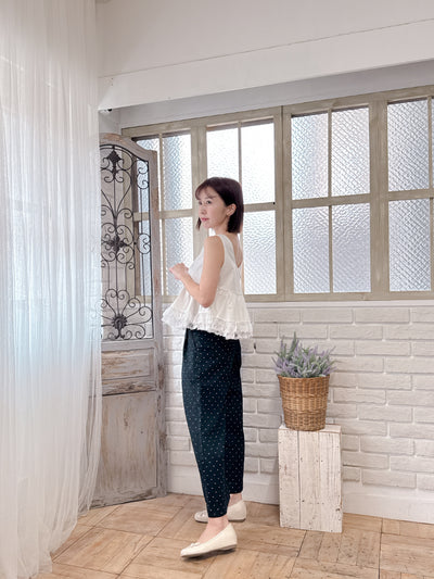 Dot Denim Pants