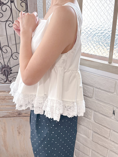 Frill Crop Blouse