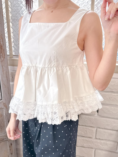 Frill Crop Blouse
