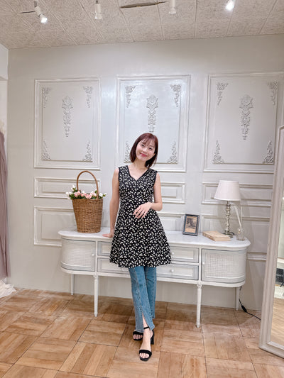 Floral V-neck Dress